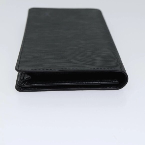 LOUIS VUITTON Epi Porte Cartes Credit Long Wallet Black - Picture 3 of 16
